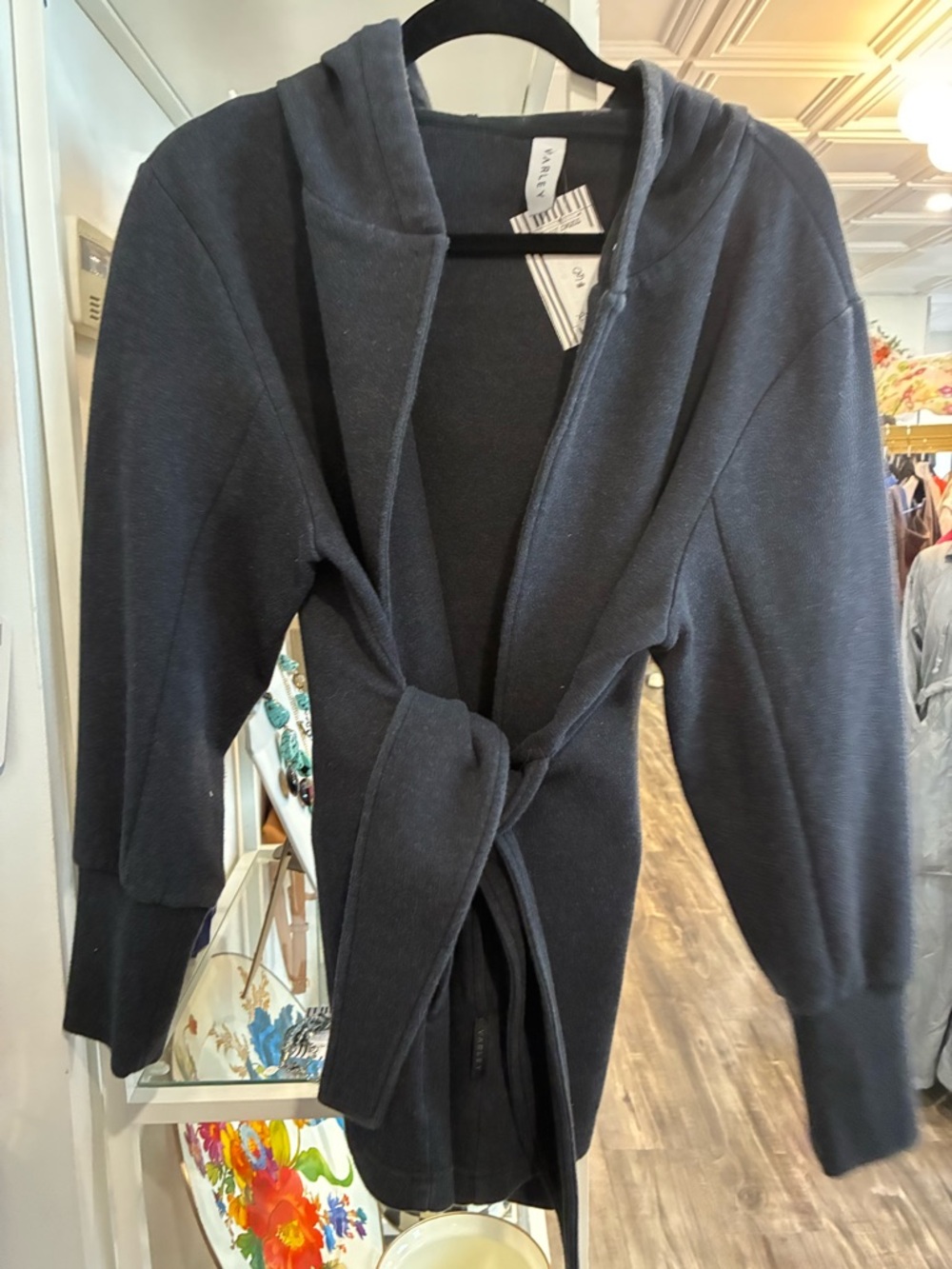 Varley Cove Wrap Jacket - Charcoal Gray - Picture 3 of 4